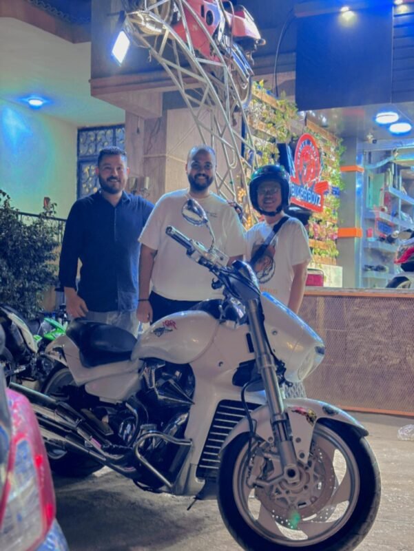 White Boulevard motorcycle maintenance service at BikerBoysStore Egypt