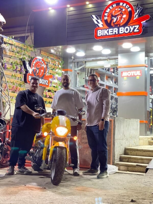 Yellow Boulevard motorcycle delivery in October City Egypt – BikerBoysStore