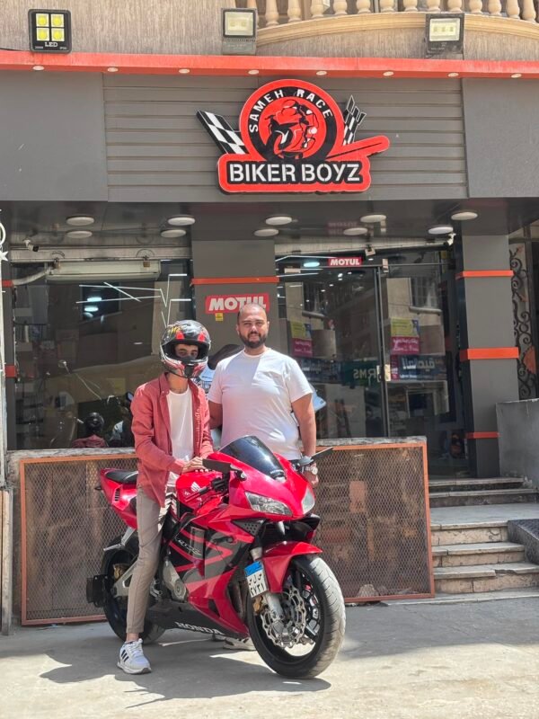 Red Honda CBR 600RR motorcycle delivery in Egypt – BikerBoysStore