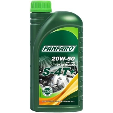 Fanfaro S-4T+ 20W50 Synthetic Motorcycle Oil 1L JASO MA/MA2
