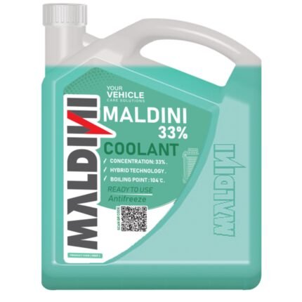 Maldini Coolant Green – Antifreeze 33% 5L Ready-to-Use Radiator Coolant