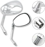 Nickel Chrome Adjustment Mirror Motorcycle Rear View