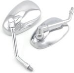 Nickel Chrome Adjustment Mirror Motorcycle Rear View